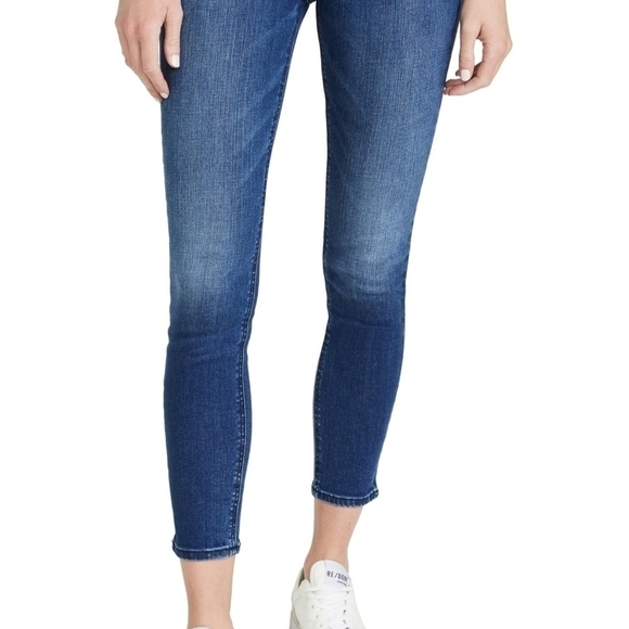 Rag & Bone Capri/Crop Skinny Blue Denim Jeans Women's Size 25 - Picture 4 of 11